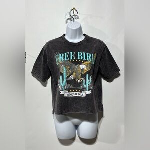 ZUTTER Free‎ Bird Desert Western Vintage Graphic Top Size Medium